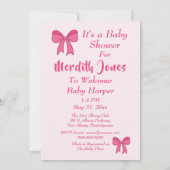 Schattige "Mary Janes" Het is een meisje Baby show Kaart (Achterkant)