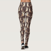 Schattige Meerkat Pattern Leggings (Achterkant)