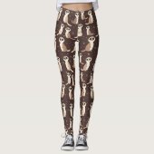 Schattige Meerkat Pattern Leggings (Voorkant)