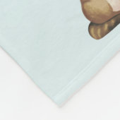 Schattige Meerkat Pattern op Lichtblauw Fleece Deken (Hoek)