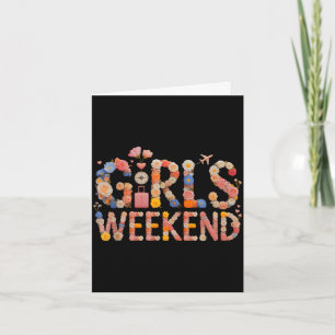 Schattige meiden weekend vriendinnen vakantie zust kaart