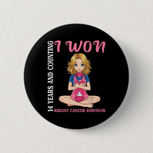 Schattige meisje 14 jaar en tellen heb ik borstkan ronde button 5,7 cm