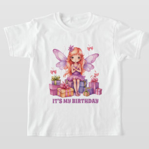 Schattige meisje feeënfeest t-shirt