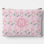 Schattige Meisje Flamingo en Bikini Roze Monogram Etui (Voorkant)