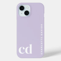 Schattige Meisje Paarse Monogram