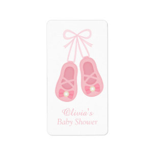 Schattige Meisje Schoenen Ballerina Baby shower La Etiket