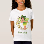 schattige meisjes fantasiefee voegt de naam T-Shir T-shirt (Voorkant)