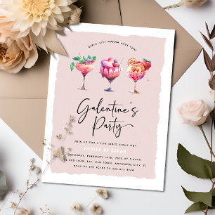 Schattige Meisjes Galentine's Feest Valentijnen Kaart