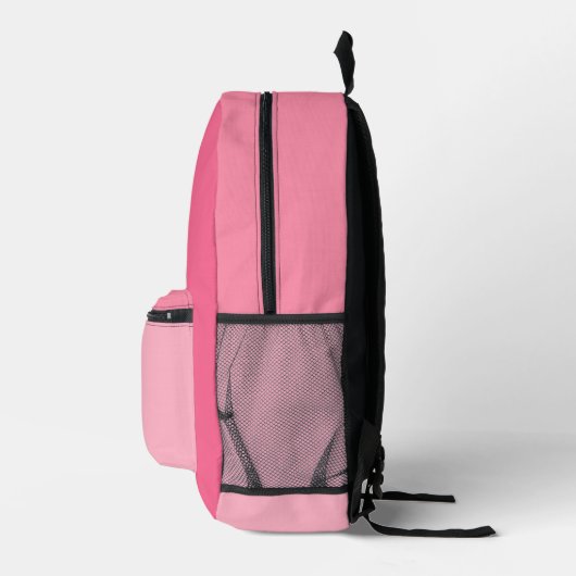 Schattige Meisjes  Roze Monogram Bedrukte Rugzak (Rechts)