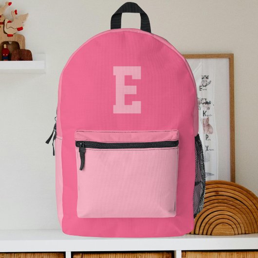 Schattige Meisjes  Roze Monogram Bedrukte Rugzak