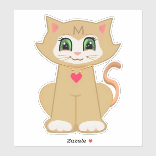 Schattige Melin Kitty Cat Sticker (Vel)
