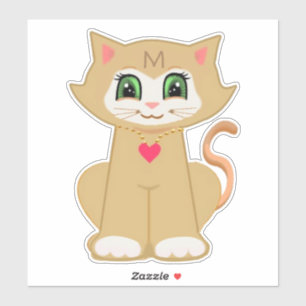 Schattige Melin Kitty Kat Sticker