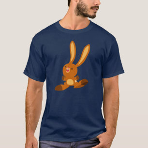 Schattige Merry Cartoon Konijn T-shirt