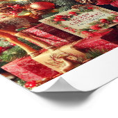 Schattige Merry Christmas Poster (Hoek)