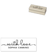 Schattige met liefde voor kleine bedrijven of Kind Rubberstempel (Gestempeld)