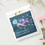 Schattige Mimma De Paarse Groene Zeeen Schildpad Bedankzakje (Gezegeld)