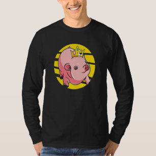Schattige Mini Varkenskoningin Miniatuur Varkens T-shirt