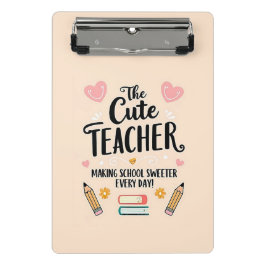 Schattige miniklembord voor leerkrachten mini klembord