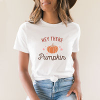 Schattige minimalistisch Hey There Pumpkin T-shirt