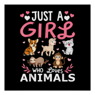 Schattige Minimalistische Kat Illustratie Grappige Perfect Poster