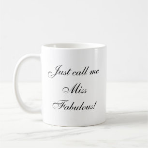 Schattige Miss Fabulous Quote Koffiemok