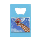 Schattige "Missy Giraffe" Kredietkaart Flessenopener (Voorkant)