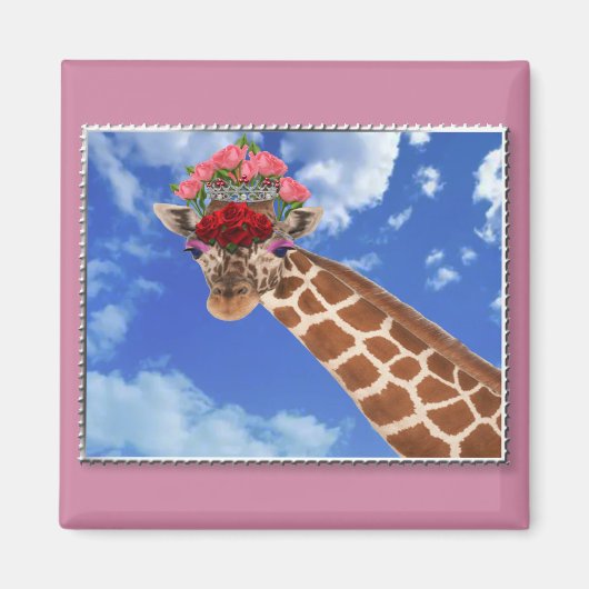 Schattige "Missy Giraffe" Magneet (Voorkant)