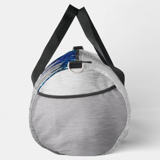 Schattige modern Blauw Glitter Drips monogram Gedr Plunjezak (Rechts)