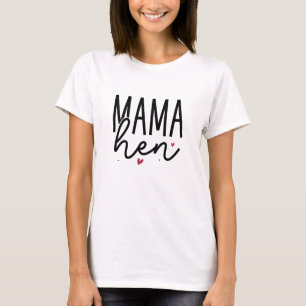 Schattige Modern Boerderij Mama Hen T-shirt