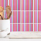 Schattige Modern Bright Stripe Pattern Tegeltje