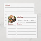 Schattige Modern Christmas Cookie Exchange Recept Briefkaart (Voorkant / Achterkant)