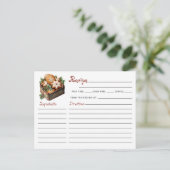 Schattige Modern Christmas Cookie Exchange Recept Briefkaart (Staand voorkant)