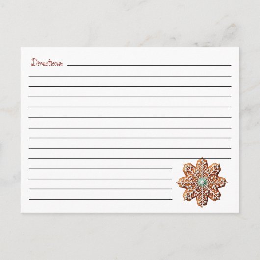 Schattige Modern Christmas Cookie Exchange Recept Briefkaart (Achterkant)