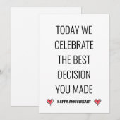 Schattige Modern Funny Minimalistisch Happy Jubile (Voorkant / Achterkant)