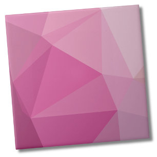 Schattige Modern Geometrisch Gradient Ombre Roze P Tegeltje