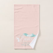 Schattige modern paasfeest gepersonaliseerd bad handdoek (Handdoek)