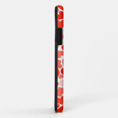 Schattige modern rood hartpatroon Case-Mate iPhone case (Achterkant/rechts)
