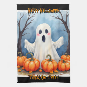 Schattige moderne Halloween griezelcollectie Theedoek