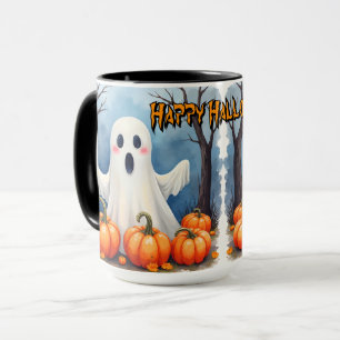 Schattige moderne Halloween griezelige collectie Mok