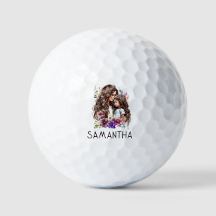 Schattige moeder en dochter Bond (7) Golfballen