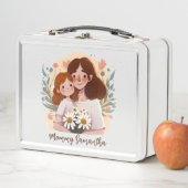 Schattige moeder en dochter Bond - Bloemen Lijst ( (In situ)