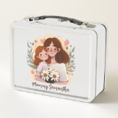 Schattige moeder en dochter Bond - Bloemen Lijst ( (Achterkant)