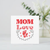 Schattige Moeder Liefde Kaart (Staand voorkant)