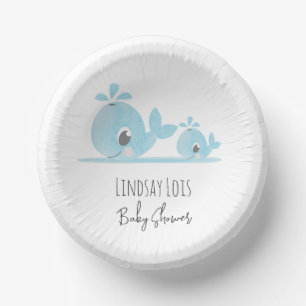 Schattige Moeder Walvis Baby Walvis Baby Shower Papieren Kommen