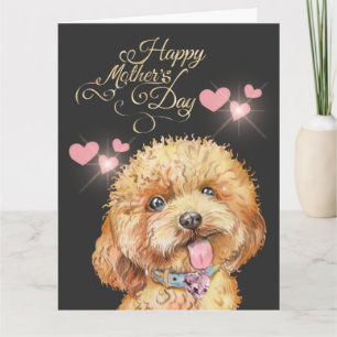 Schattige Moederdag Hond Kaart