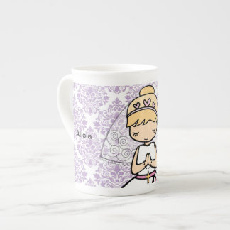 Schattige mok kleintje van de Eerste Heilige Commu