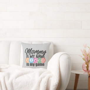 Schattige Mommy Bingo-liefhebbers Kussen