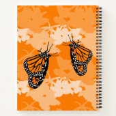 Schattige Monarch Vlinders Oranje Favoriet Notitieboek (Achterkant)