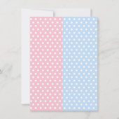 Schattige Monkey Gender Reveal Kaart (Achterkant)