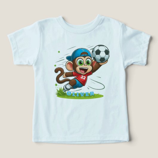 Schattige Monkey Voetballer (Design voorkant)